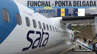 TRIPREPORT | SATA Azores Airlines (ECONOMY) | Dash 8 Q400 | Funchal - Ponta Delgada