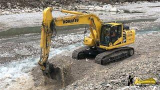 KOMATSU PC290 EXCAVATOR DIGGING GRAVEL CABVIEW #komatsu #excavator #heavyequipment #digger