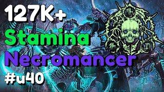  Stamina Necromancer 127k+ PvE DPS Build「U40 Infinite Archive」