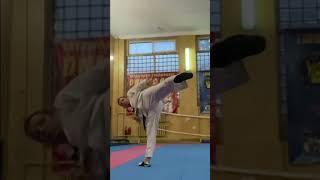 Taekwondo middle kick #taekwondo #coach 49 years old #hapkido