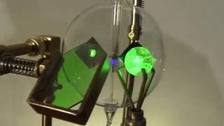 Laser Powered Radiometer with Uranium glass marble