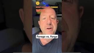 Forego vs. forgo—this isn’t in learner’s dictionaries. #grammar #learnenglish