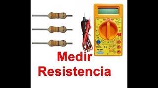 Como medir una resistencia multimetro digital curso de electrónica