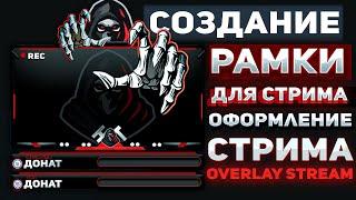 как сделать рамку для вебки с анимациями? Оформление стрима для OBS. Рамка для вебки overlay STREAM