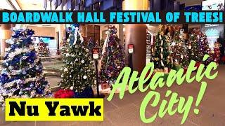 🟡 Atlantic City | Festival Of Trees Boardwalk Hall. 20+ Trees Decorated By Hotels, Casinos & Others!