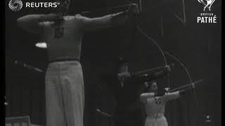 DENMARK: Target World Championship archery contest held in Copenhagen (1948)