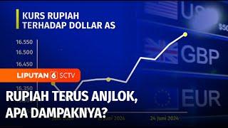 Rupiah Terus Anjlok, Terparah Sejak Krisis Moneter Apa Dampaknya? | Liputan 6