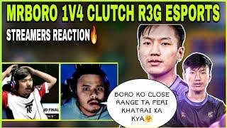 MrBoro Horaa 1v4 Clutch Against R3G Esports  | Streamers Reaction  | Clash with kvn