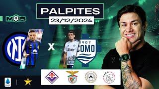 PALPITES DE FUTEBOL PARA O DIA 23 12 2024 + BILHETE PRONTO (SEGUNDOU NO MUNDO BET)