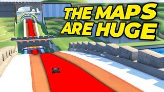 I played TrackMania, but the Maps are Huge!