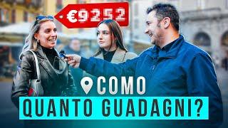 QUANTO GUADAGNANO gli Italiani ? (Como)