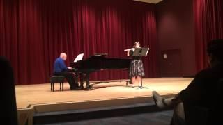 Sonata for Flute and Piano, Sergei Prokofiev.  Mvt. 1, Moderato.  Abigail Green, Flute