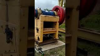 Щековая дробилка СМ-16Д после капитального ремонта. Обкатка