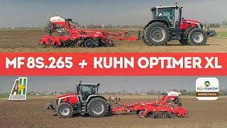 MASSEY FERGUSON 8S.265 + KUHN OPTIMER XL 6000