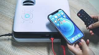 Happrun H1 Full HD Projector - Connecting to iPhone or Ipad #happrun