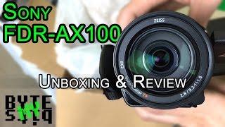 Sony FDR-AX100 4k Camcorder - Unboxing and Review