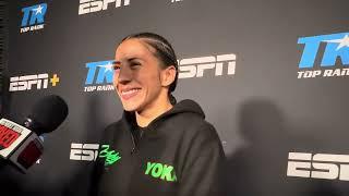 YOKASTA VALLE POST-FIGHT INTERVIEW