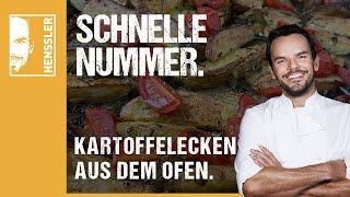 Schnelles Kartoffelecken aus dem Ofen-Rezept von Steffen Henssler