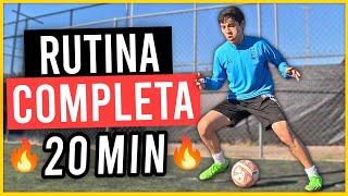  MEJORA tu RESISTENCIA y TÉCNICA INDIVIDUAL - RUTINA de ENTRENAMIENTO COMPLETA (20min) para FÚTBOL