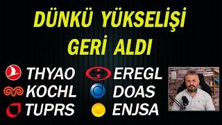 GERİ ÇEKİLMELERDE BU RAKAMLARA DİKKAT...  | #thyao #kchol #tuprs #eregl #borsa #altın