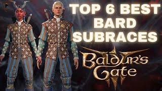 Baldur's Gate 3 - Top 6 Best Sub-Races for the Bard Class