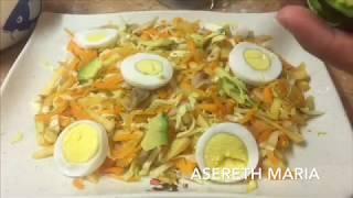 MY DELICIOUS VERSION OF COLESLAW SALAD | CABBAGE SALAD RECIPE | Asereth Maria