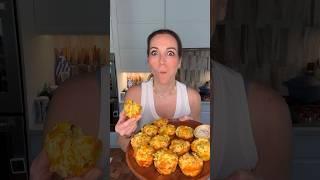 I lose weight eating these Easy Veggie Cheese Muffins #shorts