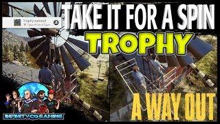 A WAY OUT - TAKE IT FOR A SPIN TROPHY / ACHIEVEMENT