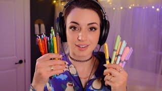 ASMR | Pen Testing, Clicking, Writing, Rolling, Tapping, Organizing, Sorting