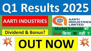 AARTI INDUSTRIES Q1 results 2025 | AARTI INDUSTRIES results today | AARTI INDUSTRIES Share News