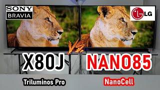 SONY X80J vs LG NANO85: Smart TVs 4K con Dolby Vision - ¿Tienen HDMI 2.1?
