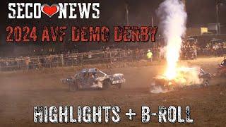 2024 Arkansas Valley Fair Demolition Derby Announcer's Booth Highlights and B-Roll Compilation