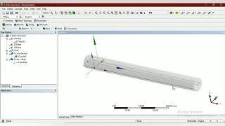 Ansys tutorials 2020 | chapter_3 - 1D Beam element analysis | ANSYS training course for beginners |