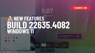 Windows 11 build 22635.4082: NEW Lock screen media controls, Notifications, Settings, Start menu