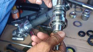 How to replace oilseal and oring steering rack and pinion Toyota FX