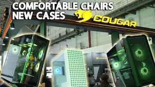 Cougar #computex2024 - ECO Friendly Case, Comfy Chairs, NEW AIO!