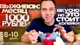 ВКУСНО и СТОИТ КОПЕЙКИ  ЖИВУ МЕСЯЦ НА 1000 РУБЛЕЙ  День 8 9 10