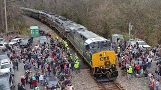 CSX Santa Train Full Chase! Shelby, KY to Kingsport, TN!