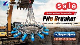 Pile breaker machine for sale | Hydraulic Concrete pile breaker Price