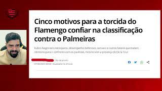 SAIU AGORA!! FLAMENGO ESTÁ ESCALADO PARA JOGO CONTRA O PALMEIRAS!! DE LA CRUZ VAI FICAR NO...''