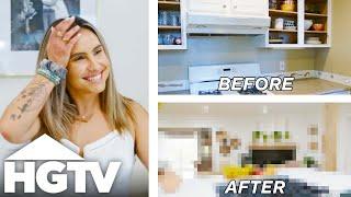 Jasmine Swaps Out Wall For HUGE Island Kitchen Remodel | Help! I Wrecked My House | HGTV