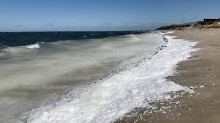 Slushy waves off Brewster