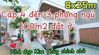 Cấp 4 SÂN VƯỜN 200m2 đất ở!Sổ Hồng chính chủ Kim Thủy 8x25m tổng 1,95tỷ Rẻ CHƯA TỪNG THẤY-đẹp MÊ LY