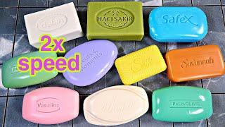 2X speed ASMR soap cutting. 4K @Bossin Asmr