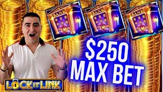 Piggy Bankin Slot $250 Max Bet Bonus & Retrigger  Massive Bets & JACKPOTS