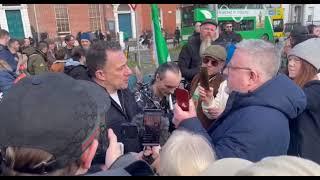 PHILIP DWYER GETS COLLARED BY A CHANNEL 4 REPORTER ABOUT THE DISGRACEFUL SCENES AT CELBRIDGE MANOR