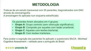 PERFIL CLÍNICO-EPIDEMIOLÓGICO E DESEMPENHO COGNITIVO DE PACIENTES COM DOENÇA ARTERIAL CORONARIANA