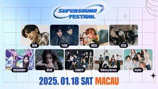 [2nd LINE-UP] SUPERSOUND FESTIVAL 🪐 2차 라인업 대공개 (RAIN, ONEW, IRENE, CRAVITY, Xdinary Heroes)