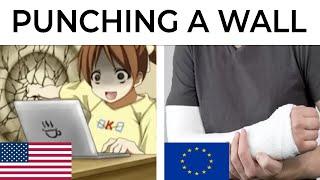 USA VS EUROPE MEMES