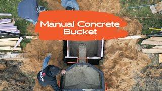 Skid Pro Manual Skid Steer Concrete Bucket with Upgrade Option